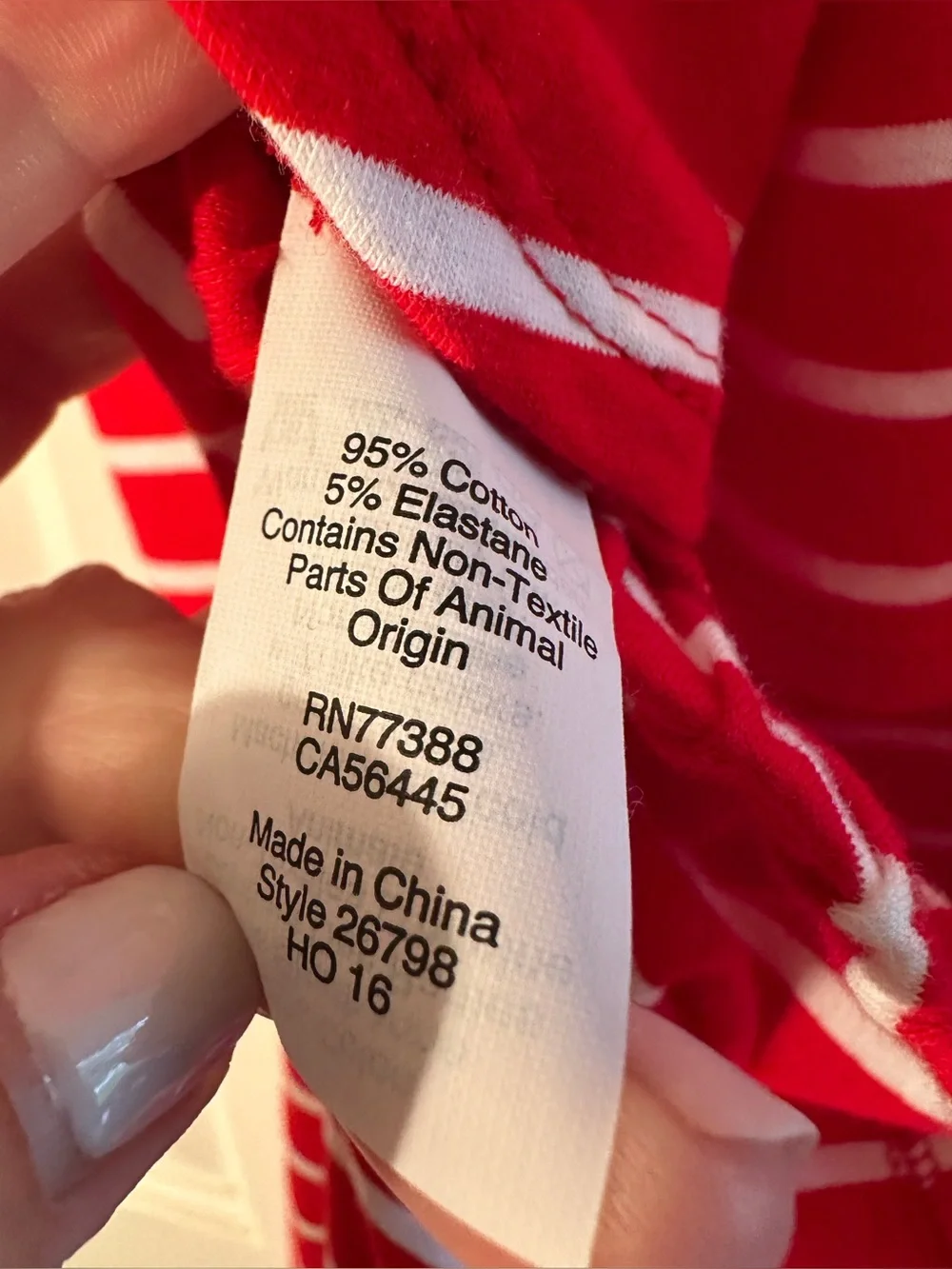J. CREW Sm Christmas Red White Stripe Cotton Union Suit Onesie Pajamas Lounge